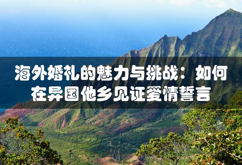 海外婚礼的魅力与挑战：如何在异国他乡见证爱情誓言