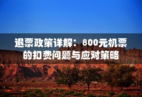 退票政策详解：800元机票的扣费问题与应对策略