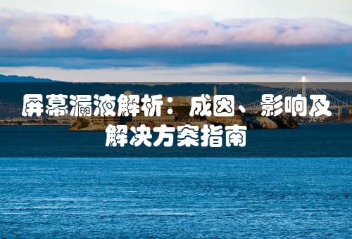 屏幕漏液解析：成因、影响及解决方案指南