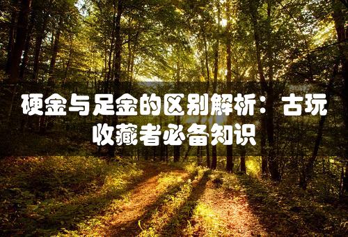 硬金与足金的区别解析：古玩收藏者必备知识