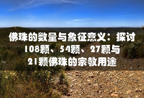 佛珠的数量与象征意义：探讨108颗、54颗、27颗与21颗佛珠的宗教用途