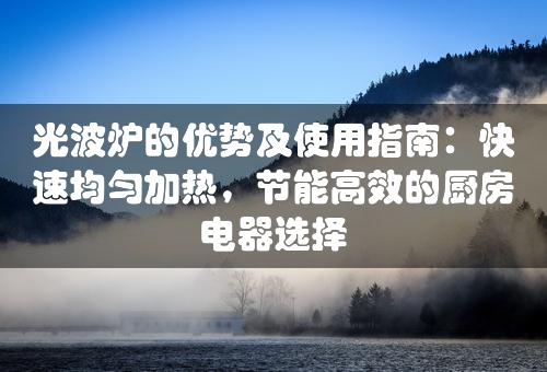 光波炉的优势及使用指南：快速均匀加热，节能高效的厨房电器选择