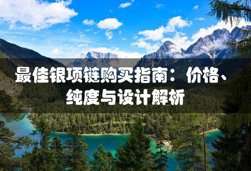 最佳银项链购买指南：价格、纯度与设计解析