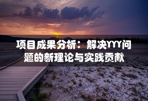 项目成果分析：解决YYY问题的新理论与实践贡献