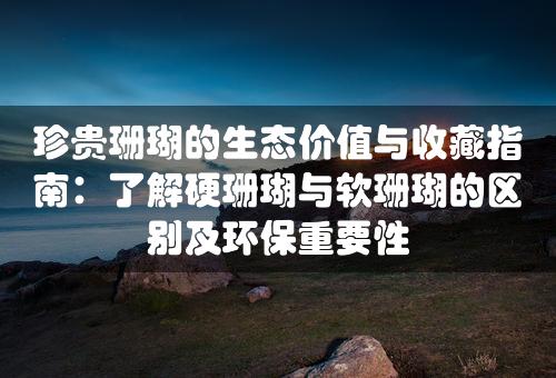 珍贵珊瑚的生态价值与收藏指南：了解硬珊瑚与软珊瑚的区别及环保重要性