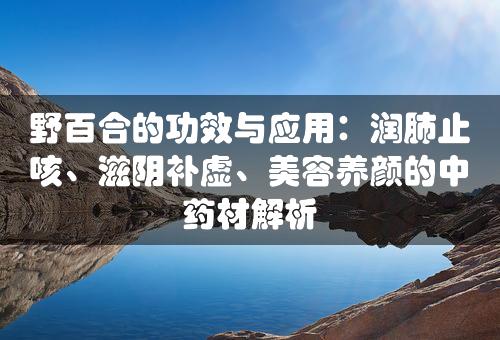 野百合的功效与应用：润肺止咳、滋阴补虚、美容养颜的中药材解析