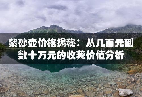 紫砂壶价格揭秘：从几百元到数十万元的收藏价值分析