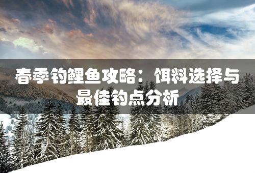 春季钓鲤鱼攻略：饵料选择与最佳钓点分析