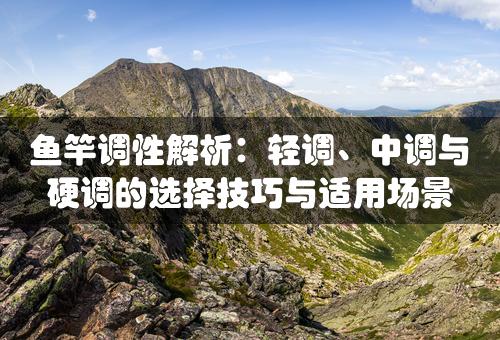 鱼竿调性解析：轻调、中调与硬调的选择技巧与适用场景