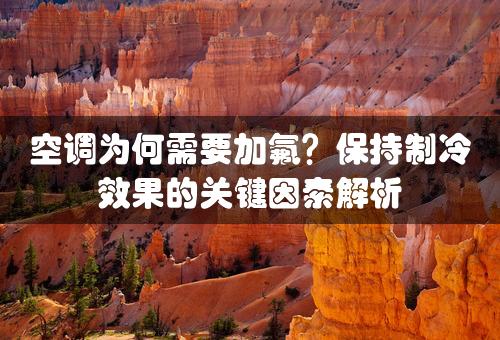 空调为何需要加氟？保持制冷效果的关键因素解析