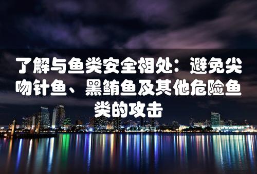 了解与鱼类安全相处：避免尖吻针鱼、黑鲔鱼及其他危险鱼类的攻击