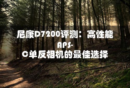 尼康D7200评测：高性能APS-C单反相机的最佳选择