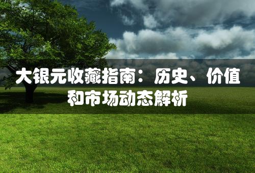大银元收藏指南：历史、价值和市场动态解析