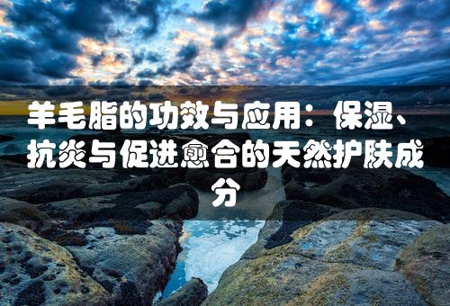 羊毛脂的功效与应用：保湿、抗炎与促进愈合的天然护肤成分