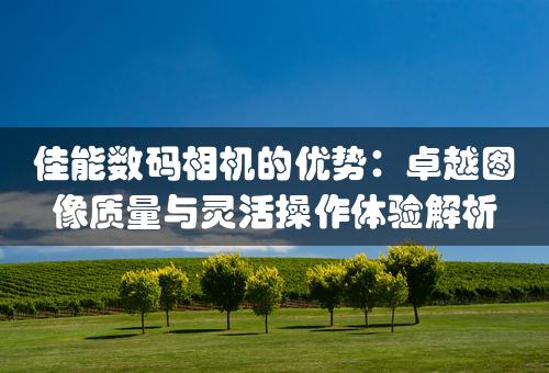 佳能数码相机的优势：卓越图像质量与灵活操作体验解析