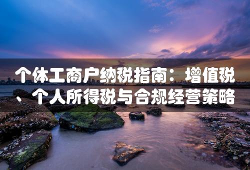 个体工商户纳税指南：增值税、个人所得税与合规经营策略