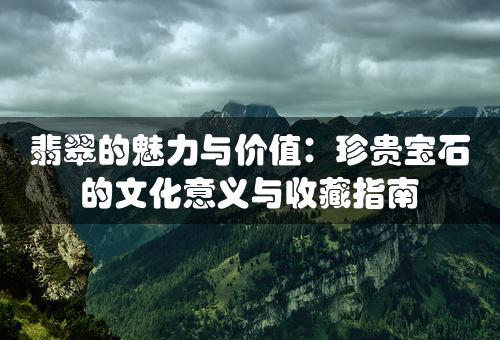 翡翠的魅力与价值：珍贵宝石的文化意义与收藏指南