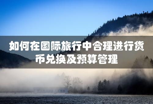 如何在国际旅行中合理进行货币兑换及预算管理