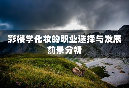 影楼学化妆的职业选择与发展前景分析