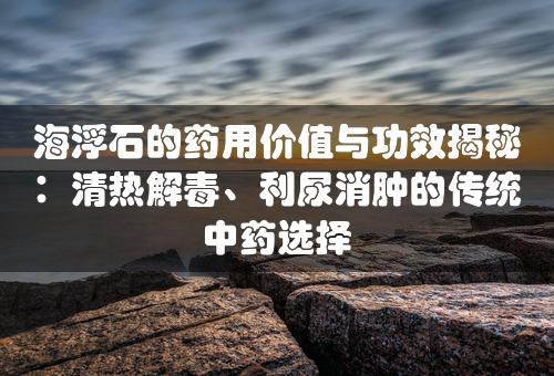 海浮石的药用价值与功效揭秘：清热解毒、利尿消肿的传统中药选择