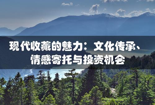 现代收藏的魅力：文化传承、情感寄托与投资机会