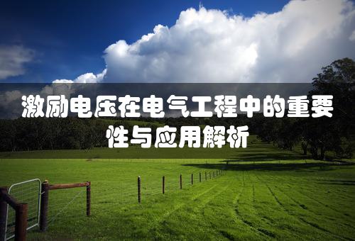 激励电压在电气工程中的重要性与应用解析