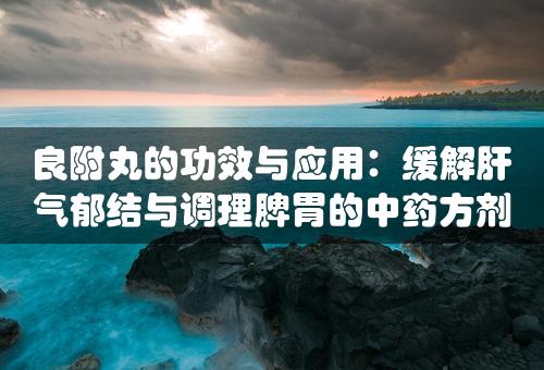 良附丸的功效与应用：缓解肝气郁结与调理脾胃的中药方剂