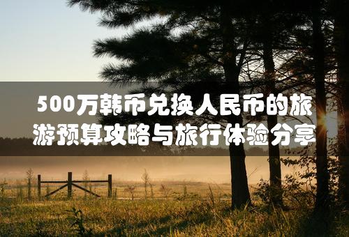 500万韩币兑换人民币的旅游预算攻略与旅行体验分享