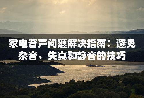家电音声问题解决指南：避免杂音、失真和静音的技巧