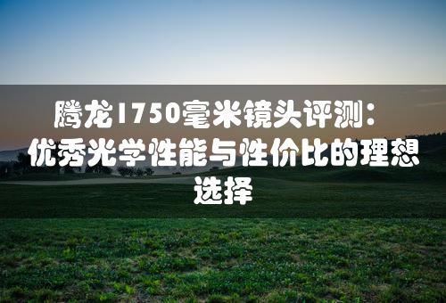 腾龙1750毫米镜头评测：优秀光学性能与性价比的理想选择