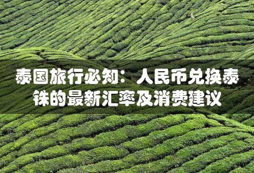 泰国旅行必知：人民币兑换泰铢的最新汇率及消费建议