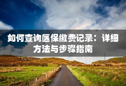 如何查询医保缴费记录：详细方法与步骤指南