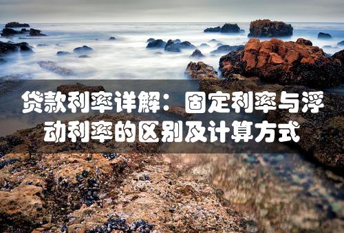 贷款利率详解：固定利率与浮动利率的区别及计算方式