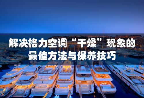 解决格力空调“干燥”现象的最佳方法与保养技巧