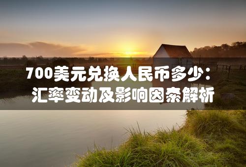 700美元兑换人民币多少：汇率变动及影响因素解析