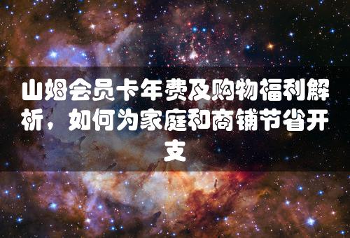 山姆会员卡年费及购物福利解析，如何为家庭和商铺节省开支