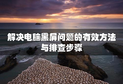 解决电脑黑屏问题的有效方法与排查步骤