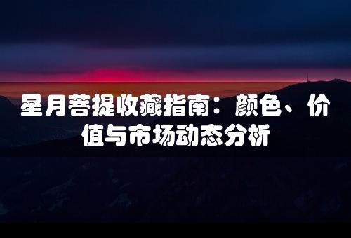 星月菩提收藏指南：颜色、价值与市场动态分析