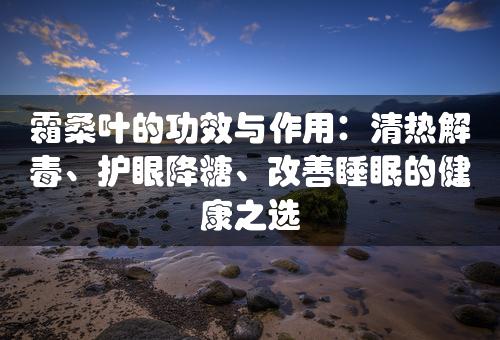 霜桑叶的功效与作用：清热解毒、护眼降糖、改善睡眠的健康之选