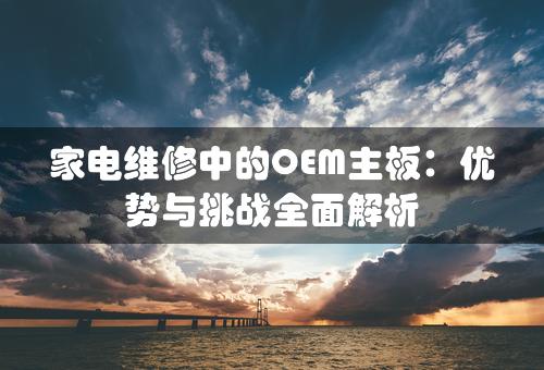 家电维修中的OEM主板：优势与挑战全面解析