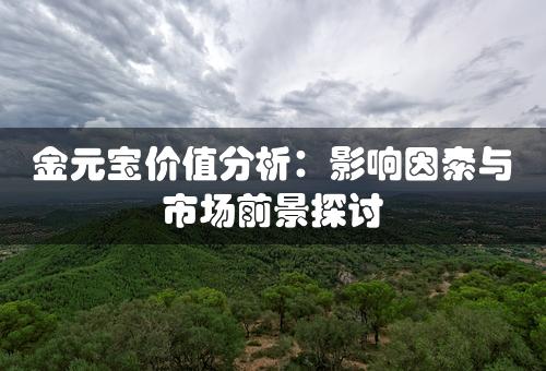 金元宝价值分析：影响因素与市场前景探讨