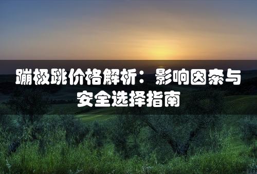 蹦极跳价格解析：影响因素与安全选择指南