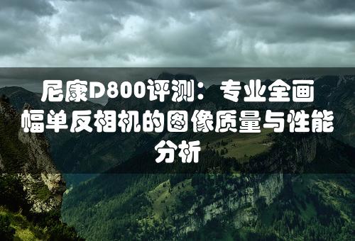 尼康D800评测：专业全画幅单反相机的图像质量与性能分析