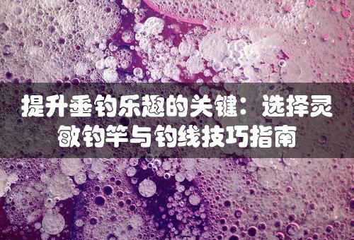 提升垂钓乐趣的关键：选择灵敏钓竿与钓线技巧指南