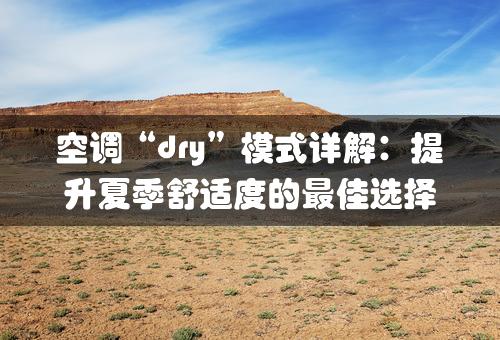 空调“dry”模式详解：提升夏季舒适度的最佳选择