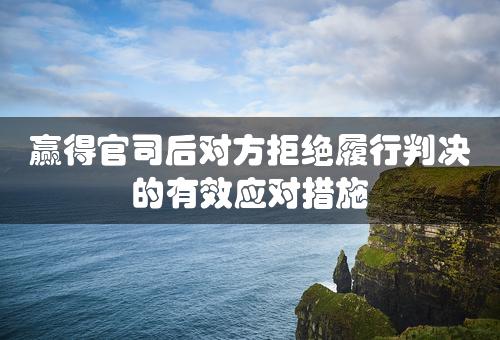 赢得官司后对方拒绝履行判决的有效应对措施