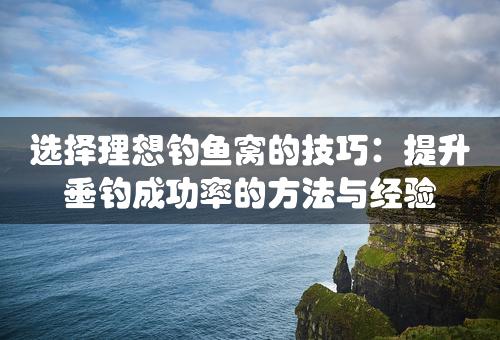 选择理想钓鱼窝的技巧：提升垂钓成功率的方法与经验