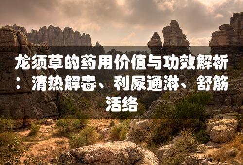 龙须草的药用价值与功效解析：清热解毒、利尿通淋、舒筋活络