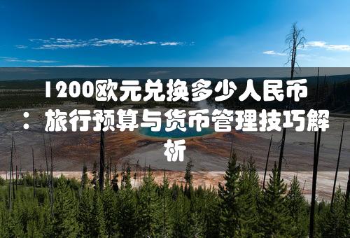 1200欧元兑换多少人民币：旅行预算与货币管理技巧解析