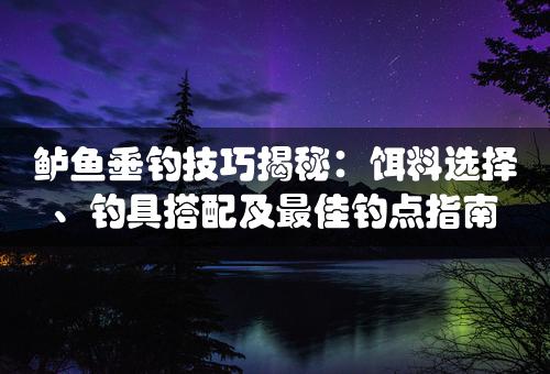 鲈鱼垂钓技巧揭秘：饵料选择、钓具搭配及最佳钓点指南